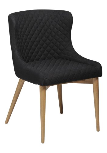 DAN-FORM Vetro Sessel - schwarzer Stoff und natürliche Eiche