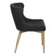 DAN-FORM Vetro Sessel - schwarzer Stoff und natürliche Eiche