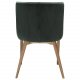 DAN-FORM Vetro Sessel - grüner Samt und natürliche Eiche