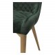 DAN-FORM Vetro Sessel - grüner Samt und natürliche Eiche