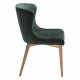 DAN-FORM Vetro Sessel - grüner Samt und natürliche Eiche