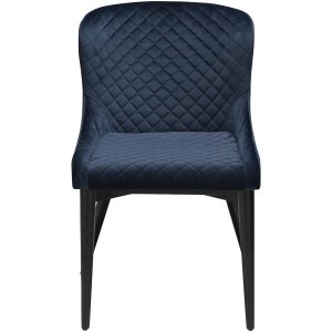 DAN-FORM Vetro ftölj - bl velour och svart ek