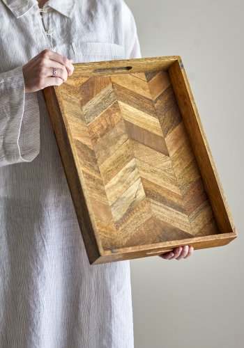 BLOOMINGVILLE Katalyn serveringsbrett, naturlig, FSC 100% Mango