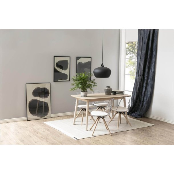 Nagano spisebord - hvidpigmenteret egetr (finr)