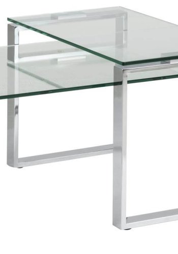 ACT NORDIC Katrine Couchtisch - Klarglas und Metall