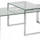 ACT NORDIC Katrine Couchtisch - Klarglas und Metall