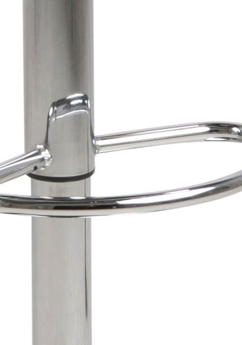 ACT NORDIC Grace barstol - svart / vit lder PU, metallram med trumpetfot