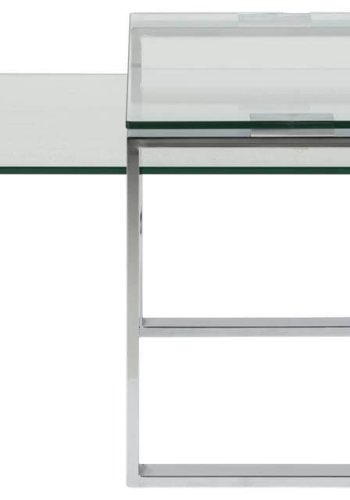 ACT NORDIC Katrine Couchtisch - Klarglas und Metall