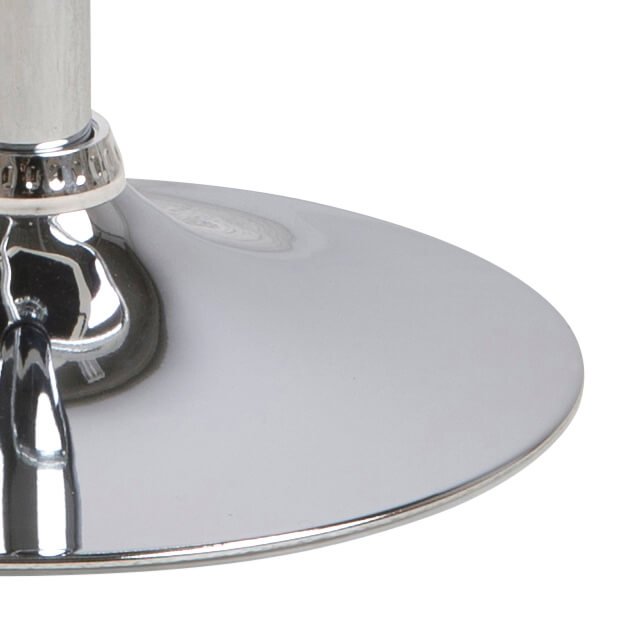 ACT NORDIC Grace barstol - svart / vit lder PU, metallram med trumpetfot