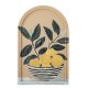 CREATIVE COLLECTION Limone Illustration mit Rahmen, Gelb, MDF (L33xH51xB2 cm)