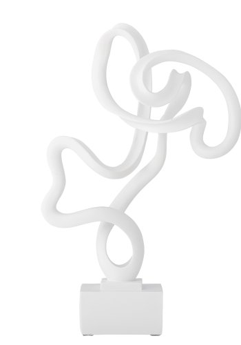 BLOOMINGVILLE Arista-skulptur - hvit harpiks