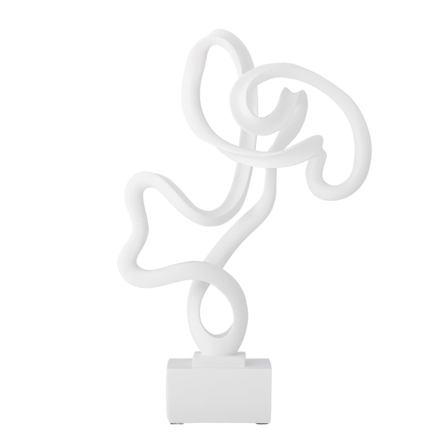 BLOOMINGVILLE Arista-skulptur - hvit harpiks
