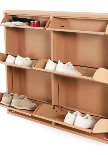 SPINDER DESIGN BILLY 6 skoskap, m. 6 drer - leire terra stl