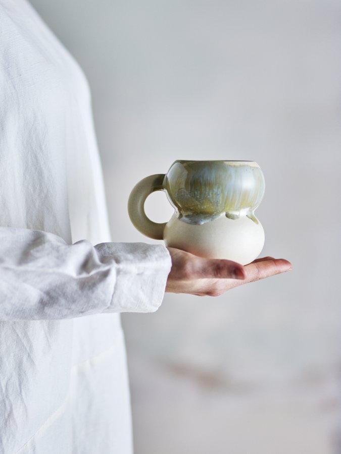 BLOOMINGVILLE Luna kop, m. hank - bl stentj (D9xH10) (st af 4)