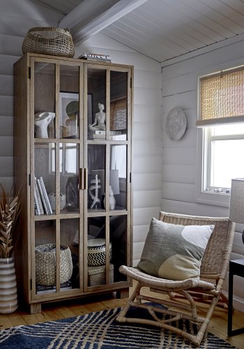 BLOOMINGVILLE Sergio Tischlampe, Braun, Terrakotta, D20,5xH54,5 cm