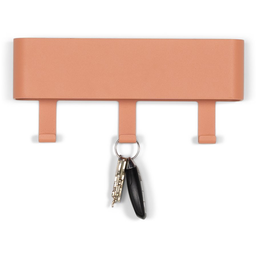 SPINDER DESIGN Dax Play 3 klesstativ, m. 3 kroker og hylle - leire terra stl