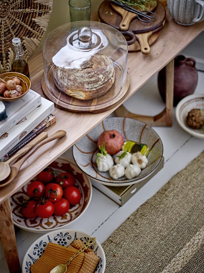 BLOOMINGVILLE Heikki skl, brun, steinty, D32xH9 cm