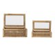 BLOOMINGVILLE Lally Box med lokk, Natural, Rattan, sett med 2, L32xH9xB17/L39xH15,5xB24 cm