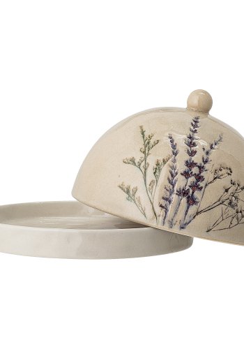 BLOOMINGVILLE Bea Butter bell, Natural, Steinty, D15xH10 cm