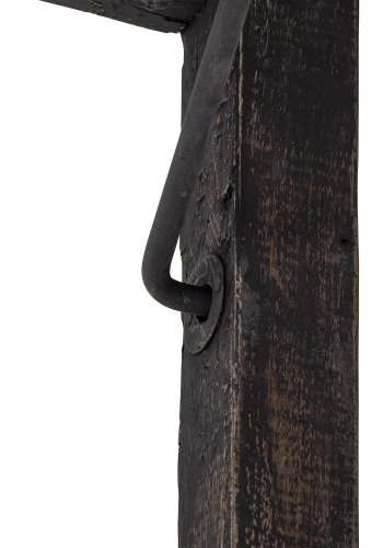 CREATIVE COLLECTION Cali Esstisch, klappbar - schwarzes Recyclingholz (168x56)