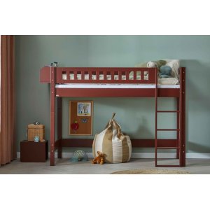 Manis-H&nbsp;Ask H�jseng med tremme sengehest - 200 cm&nbsp;-&nbsp;90x200