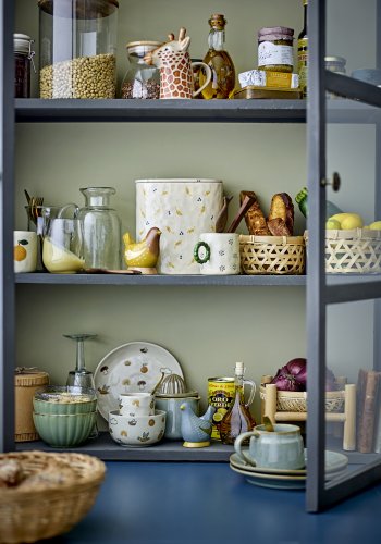 BLOOMINGVILLE Ballard Trinkglas, Natur, Glas (D8xH9 cm, 4er Set)