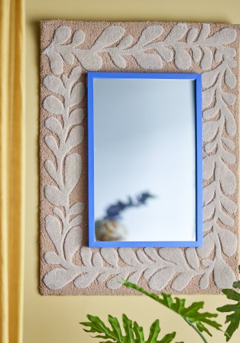 BLOOMINGVILLE Atle veggspeil, rektangulrt - speilglass og bl MDF (40x60)