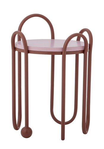 BLOOMINGVILLE Whimsica Beistelltisch, Rot, Metall (T30,5xH46 cm)
