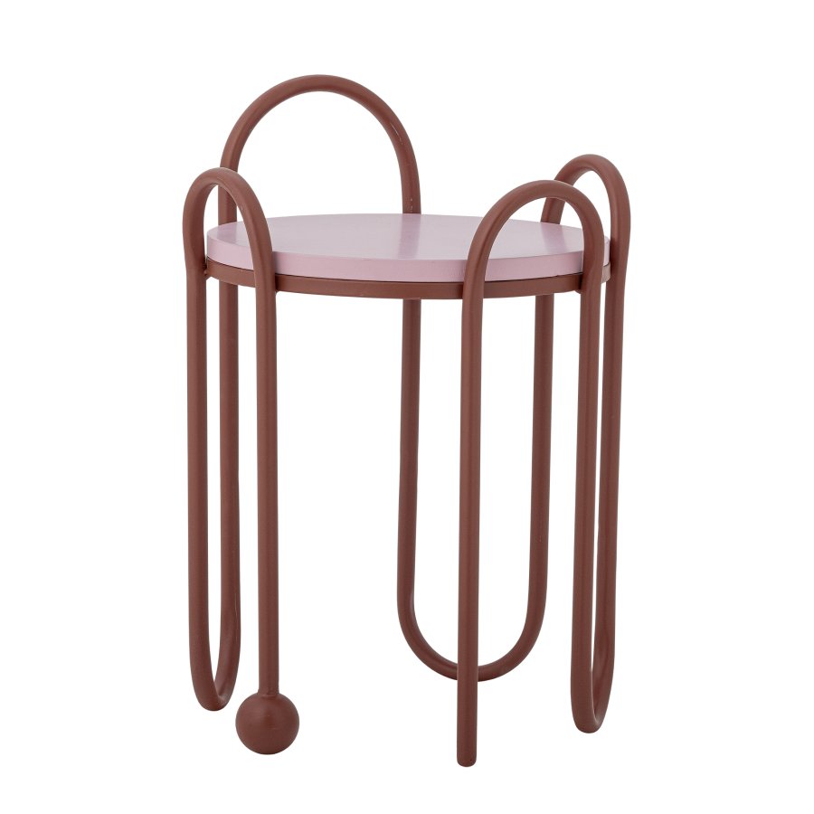 BLOOMINGVILLE Whimsica Beistelltisch, Rot, Metall (T30,5xH46 cm)