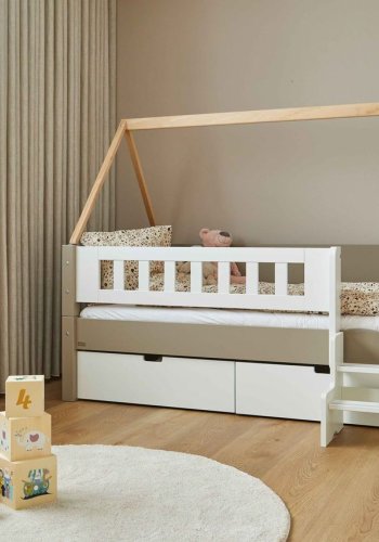 Manis-H Mimer Enkels�ng med ribbor och l�dor - 160 cm - 90x160