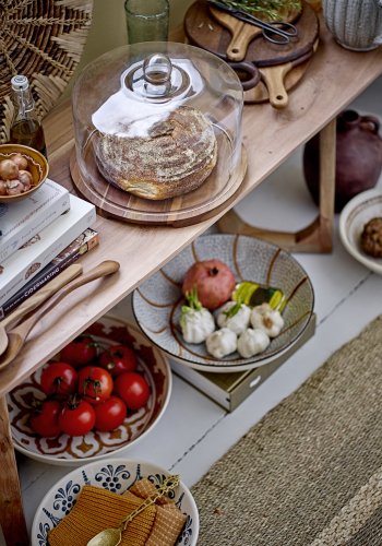 BLOOMINGVILLE Heikki Schüssel, Blau, Steingut, D26,5xH11 cm