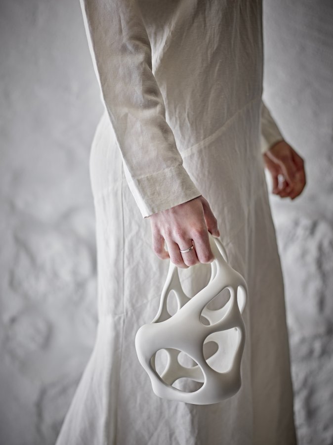 BLOOMINGVILLE Chanet Dekoration, Wei, Polyresin (L17,5xH22,5xB13,5 cm)