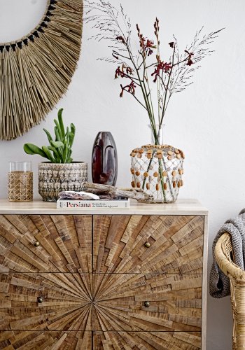 BLOOMINGVILLE Jobran potteskjuler, Grnn, Steinty, D20xH15 cm