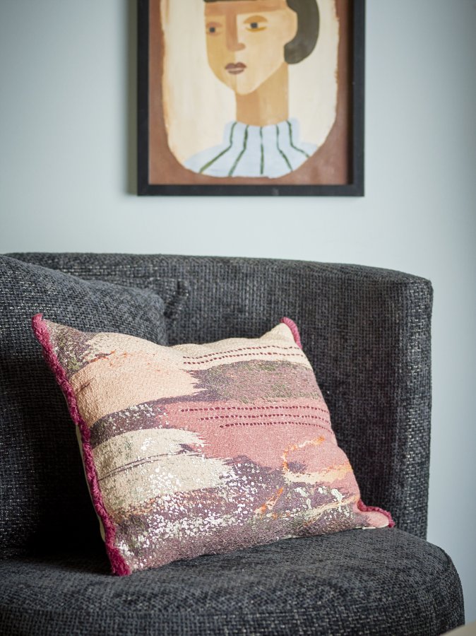 BLOOMINGVILLE Bri Kissen, Braun, Baumwolle (L50xB35 cm)