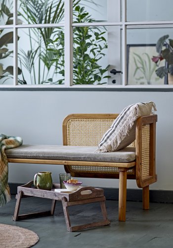 CREATIVE COLLECTION Svale Tischleuchte, Natur, Mango, T38,5 x H54 cm