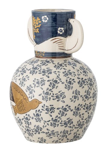 BLOOMINGVILLE Hezha Vase, bl, steinty