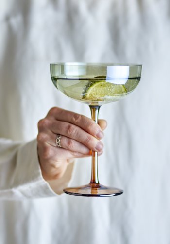 BLOOMINGVILLE Aston Cocktailglas, Bronze, Glas (D12xH17 cm, 4er Set)