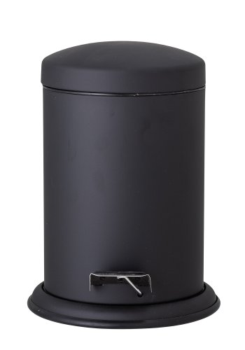 BLOOMINGVILLE Loupi Skraldespand, Sort, Rustfri Stl, D20xH27 cm