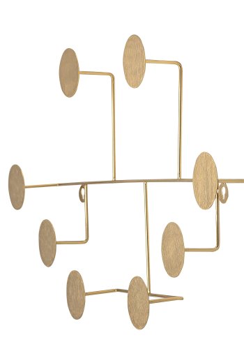 BLOOMINGVILLE Fia Garderobenständer, Messing, Metall, L76xH7,5xB38 cm