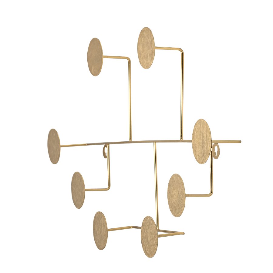 BLOOMINGVILLE Fia Garderobenständer, Messing, Metall, L76xH7,5xB38 cm