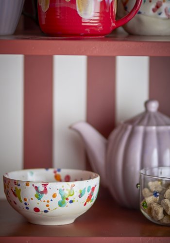 BLOOMINGVILLE Freckles Schssel, Rot, Steingut (D11,5xH6 cm, 4er-Set)