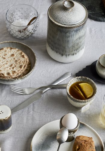 BLOOMINGVILLE Paula Jar, Grau, Steingut