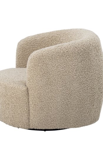 BLOOMINGVILLE Bocca svingstol, m. armlener - naturlig polyester