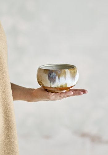 BLOOMINGVILLE Jadeskl, naturlig, steinty (D12xH7,5 cm, sett med 4)