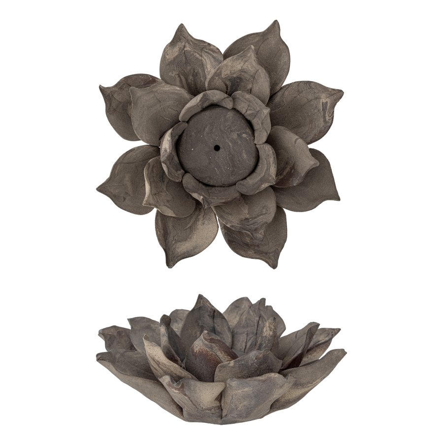 KREATIV KOLLEKSJON Eira telysholder, brun, steinty