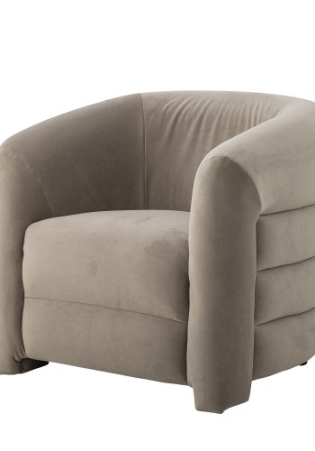 BLOOMINGVILLE Joel loungestol, m. armln - gr polyester (L78xH76xB78)