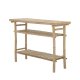 BLOOMINGVILLE Sole sidebord, med 2 hyller - naturlig bambus (100x40)