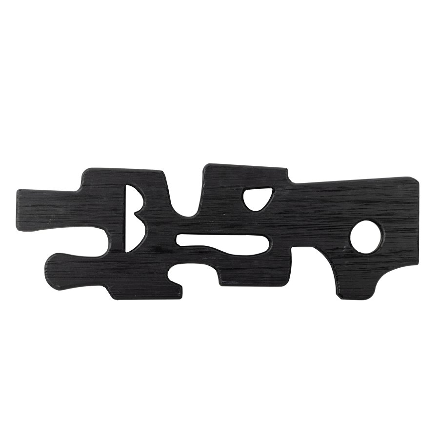 BLOOMINGVILLE Sare Wanddekoration, Schwarz, MDF (L20,5xH58,5xB2,5 cm)