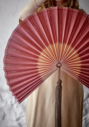 BLOOMINGVILLE Jaime Veggdekorasjon, Rosa, Bambus (L70xH75 cm)