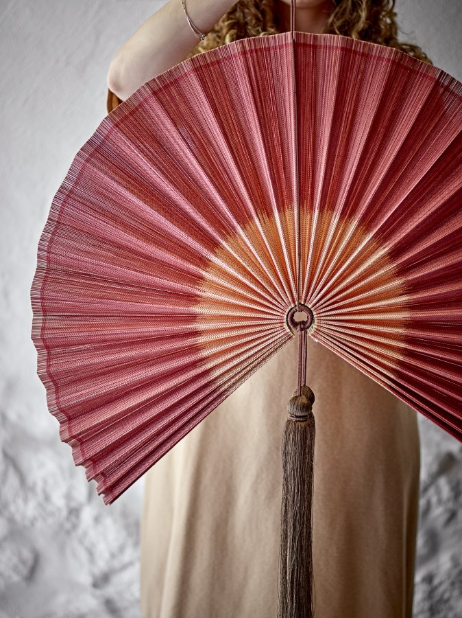 BLOOMINGVILLE Jaime Veggdekorasjon, Rosa, Bambus (L70xH75 cm)